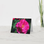 Rosa Blume Art Blank Note Card Dankeskarte (Vorderseite)