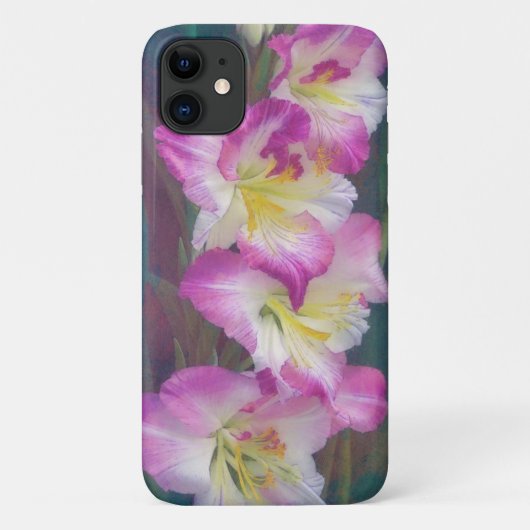 Rosa Blume Art Floral Gladiolus Garden Handy Fall Case-Mate iPhone Hülle (Rückseite)
