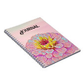 Rosa Blume Art Journal Notizblock (Rechte Seite)