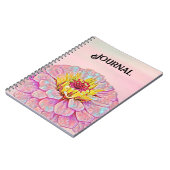 Rosa Blume Art Journal Notizblock (Linke Seite)