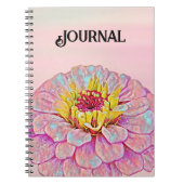 Rosa Blume Art Journal Notizblock (Vorderseite)