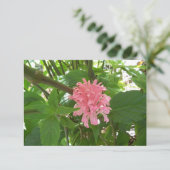 Rosa Blume auf Dankeschön Karte (Stehend Vorderseite)