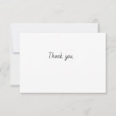 Rosa Blume auf Dankeschön Karte (Rückseite)