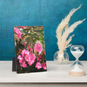 Rosa Blume auf dem Baum Fotoplatte (Seite)