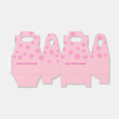 Rosa Blume auf Pastellrosa Geschenkschachtel (Ungefaltet)