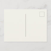 Rosa Blume auf Streifen Save the Date Einladungspostkarte (Rückseite)