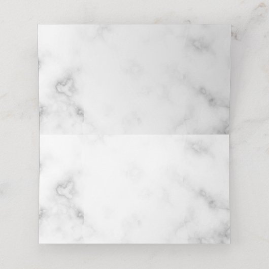 Rosa Blume aus Marmor Platzkarte (Innenseite Aufgefaltet)