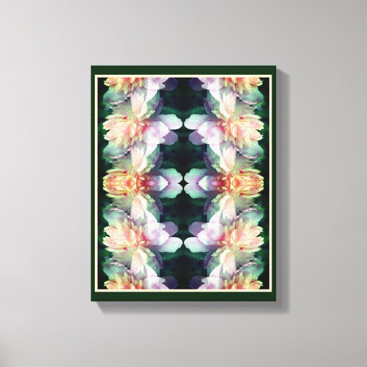 Rosa Blume aus Peony multipliziert Abstrakt Leinwanddruck (Vorderseite)