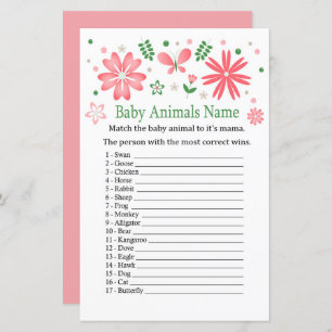 Rosa Blume Baby Animes Name Spiel