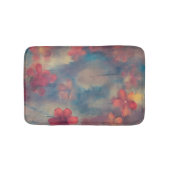 Rosa Blume Badematte (Vorderseite)