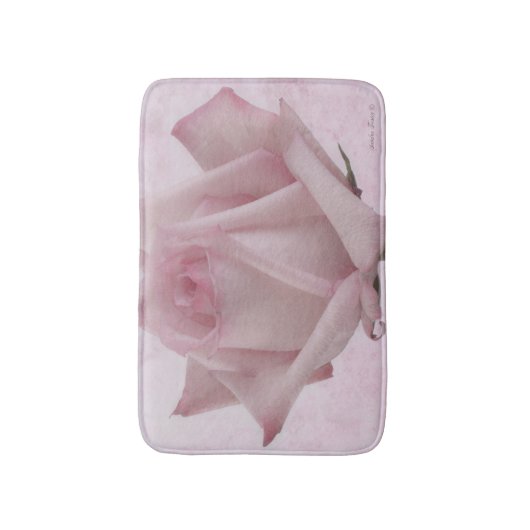Rosa-Blume Badematte (Vorderseite Vertikal)