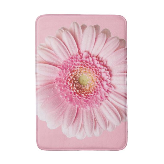 Rosa Blume Badematte (Vorderseite Vertikal)