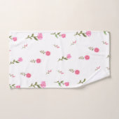 rosa Blume Badhandtuch Set (Handtuch)