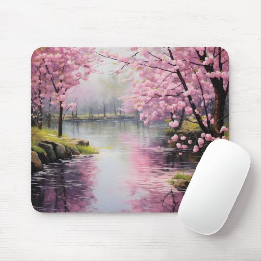 Rosa Blume Baumart Mousepad (Mit Mouse)