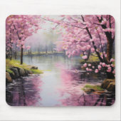 Rosa Blume Baumart Mousepad (Vorne)