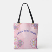 Rosa, Blume, bearbeitet, Beutel Tasche (Rückseite)