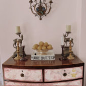 Rosa Blume Bee Gold Flush Blumendekoupage Seidenpapier