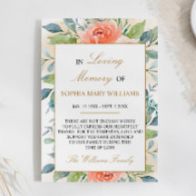 Rosa Blume Beileid Memory Danke Karte