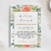 Rosa Blume Beileid Memory Danke Karte