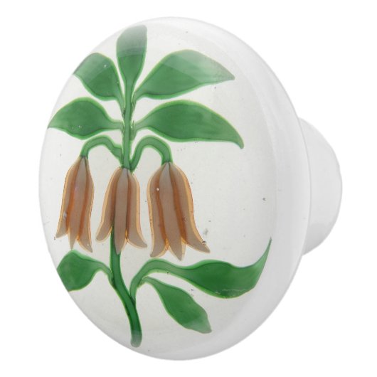 Rosa Blume Bell Gestalten Elegant Viktorianisch Keramikknauf (Rechts)