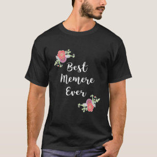 Rosa Blume Bläsernstes Mem je T-Shirt