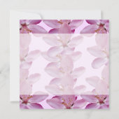 Rosa Blume Blossom Custom Hochzeit Einladung (Rückseite)