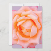 Rosa Blume Blossom Einladung Hochzeit (Rückseite)