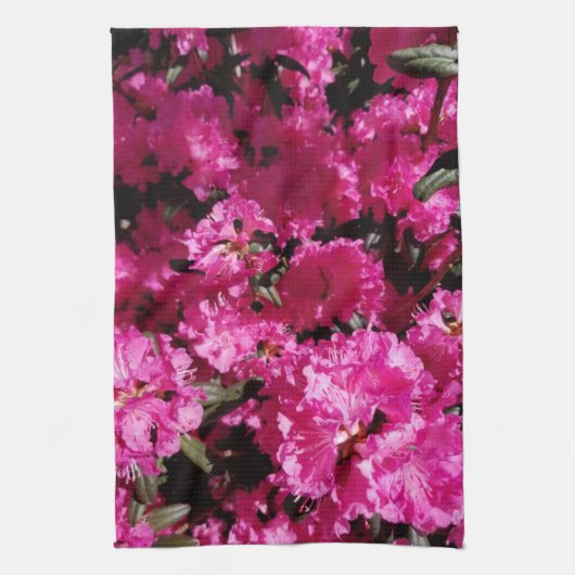 Rosa Blume blüht Geschirrtuch (Vertikal)