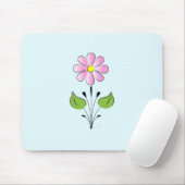 Rosa Blume Blume Muster farbenfroh einzigartig Mousepad (Mit Mouse)