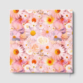 Rosa Blume Blumenbeerdigung Gästebuch (Rückseite)