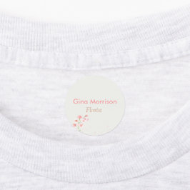 Rosa Blume Blumengräber Etiketten