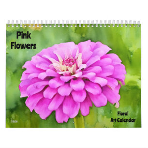 Rosa Blume Blumenkalender Kalender