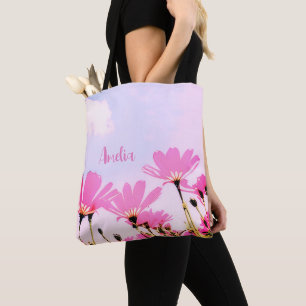 Rosa Blume Blumenkohl Mama Name Muttertag Tasche