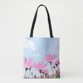 Rosa Blume Blumenkohl Mama Name Muttertag Tasche (Vorderseite)