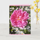 Rosa Blume Blumenkohl Rose Rose Muttertag Karte (Gelbe Blume)