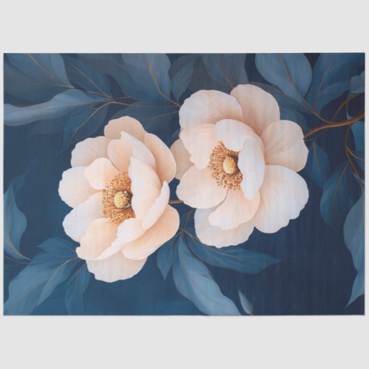 Rosa Blume Blumenmotive Seidenpapier (Vorderseite)