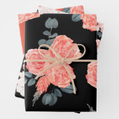 Rosa Blume Blumenmuster Geschenkpapier Set (Beispiel)