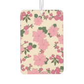 Rosa Blume, Blumenmuster, Muster von Blume Autolufterfrischer (Rückseite)