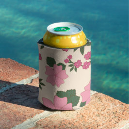 Rosa Blume, Blumenmuster, Muster von Blume Dosenkühler