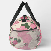 Rosa Blume, Blumenmuster, Muster von Blume Duffle Bag (Rechts)
