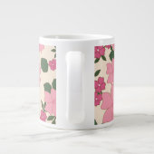 Rosa Blume, Blumenmuster, Muster von Blume Jumbo-Tasse (Rückseite)
