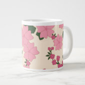 Rosa Blume, Blumenmuster, Muster von Blume Jumbo-Tasse (Vorderseite Rechts)