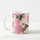 Rosa Blume, Blumenmuster, Muster von Blume Kaffeetasse (Links)