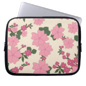 Rosa Blume, Blumenmuster, Muster von Blume Laptopschutzhülle (Vorderseite)