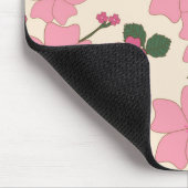 Rosa Blume, Blumenmuster, Muster von Blume Mousepad (Ecke)