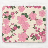 Rosa Blume, Blumenmuster, Muster von Blume Mousepad (Vorne)
