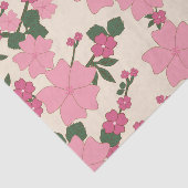 Rosa Blume, Blumenmuster, Muster von Blume Seidenpapier (Ausschnitt)