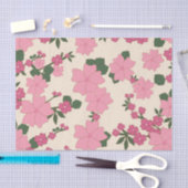 Rosa Blume, Blumenmuster, Muster von Blume Seidenpapier (Handwerk)