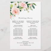 Rosa Blume Blumenzeremonie (Rückseite)