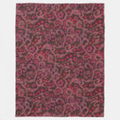 Rosa Blume, Blush Curves, Filzmuster Fleecedecke (Vorderseite)